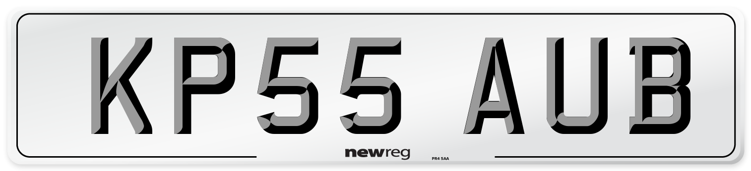 KP55 AUB Number Plate from New Reg
